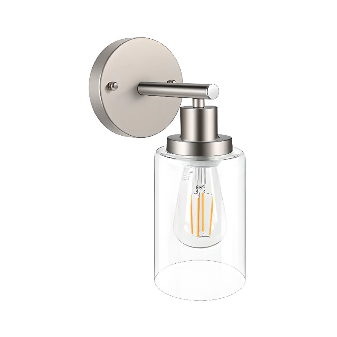 Industrial Black Cylinder 3-Light  Vanity Light for Bathroom | homeyfad