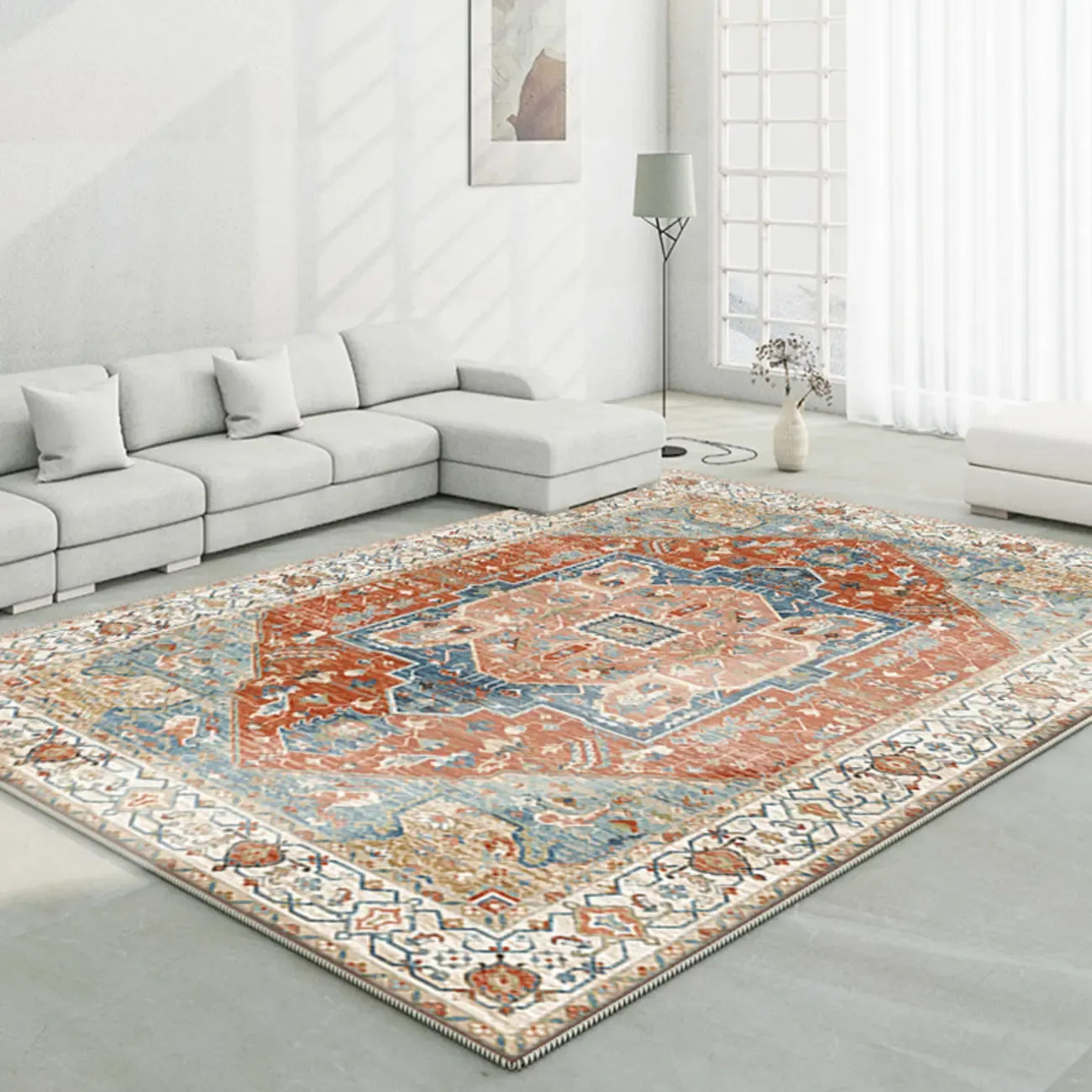 Moroccan Colorful Southwestern Rectangle Area Rug Image - 2