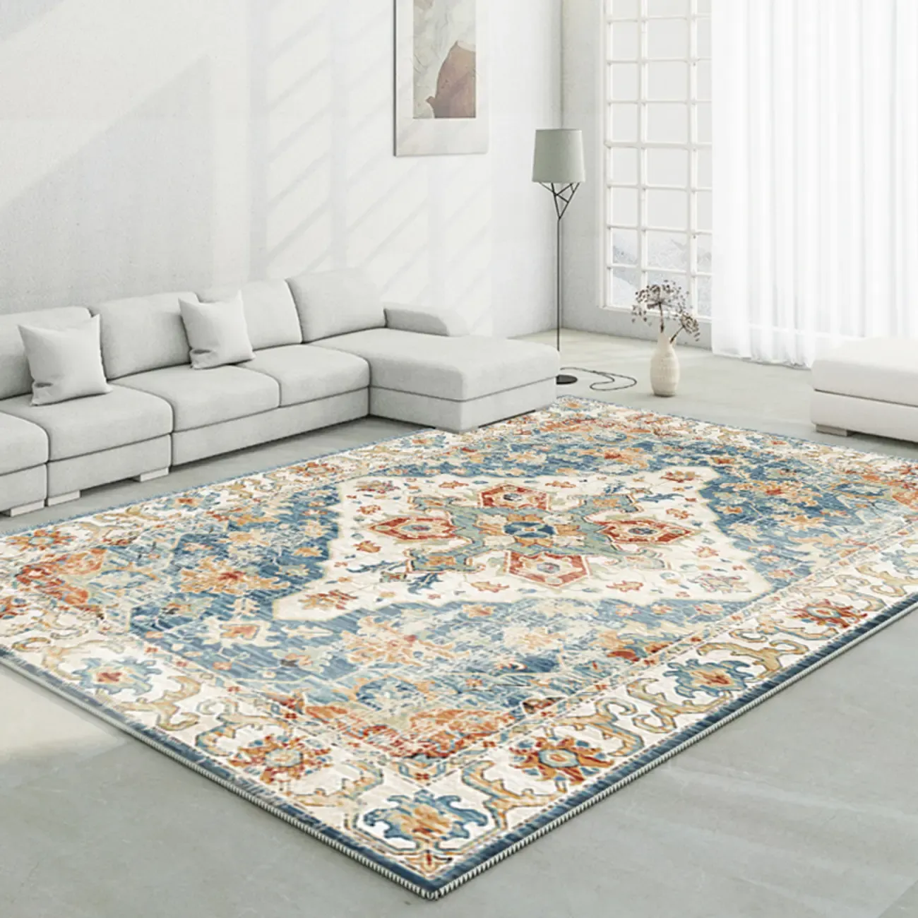 Moroccan Colorful Southwestern Rectangle Area Rug Image - 3