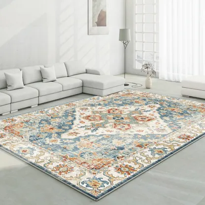 Moroccan Colorful Southwestern Rectangle Area Rug Image - 3