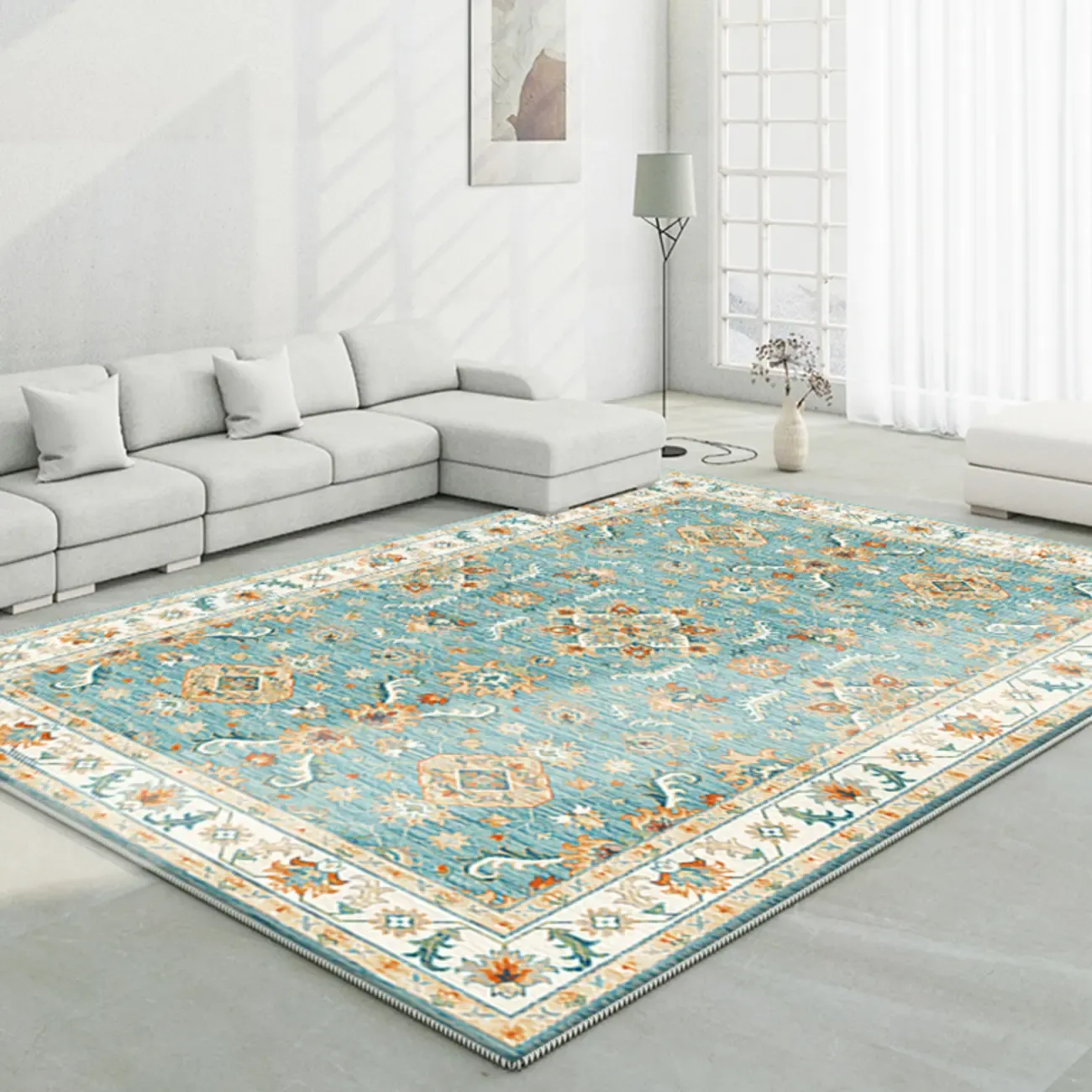 Moroccan Colorful Southwestern Rectangle Area Rug Image - 6