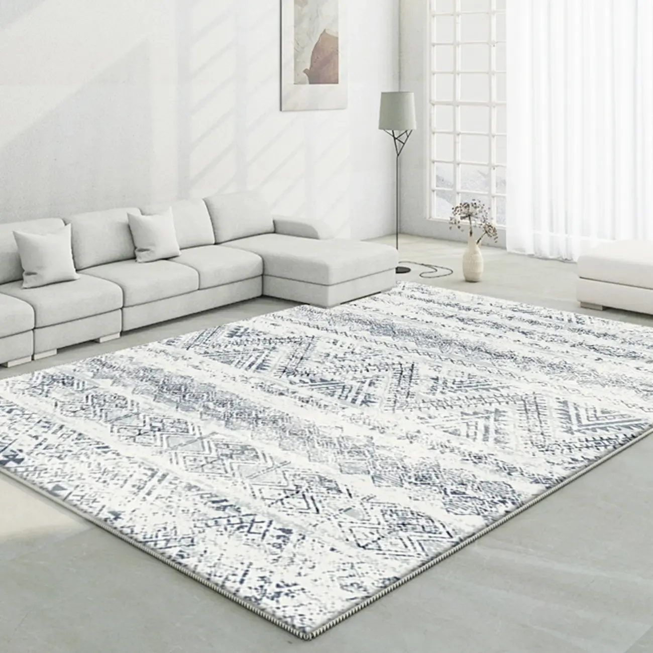 Moroccan Colorful Southwestern Rectangle Area Rug Image - 8