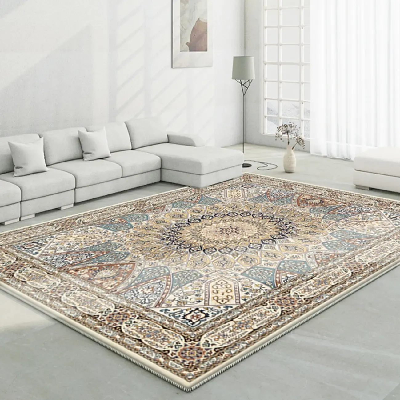 Moroccan Colorful Southwestern Rectangle Area Rug Image - 9