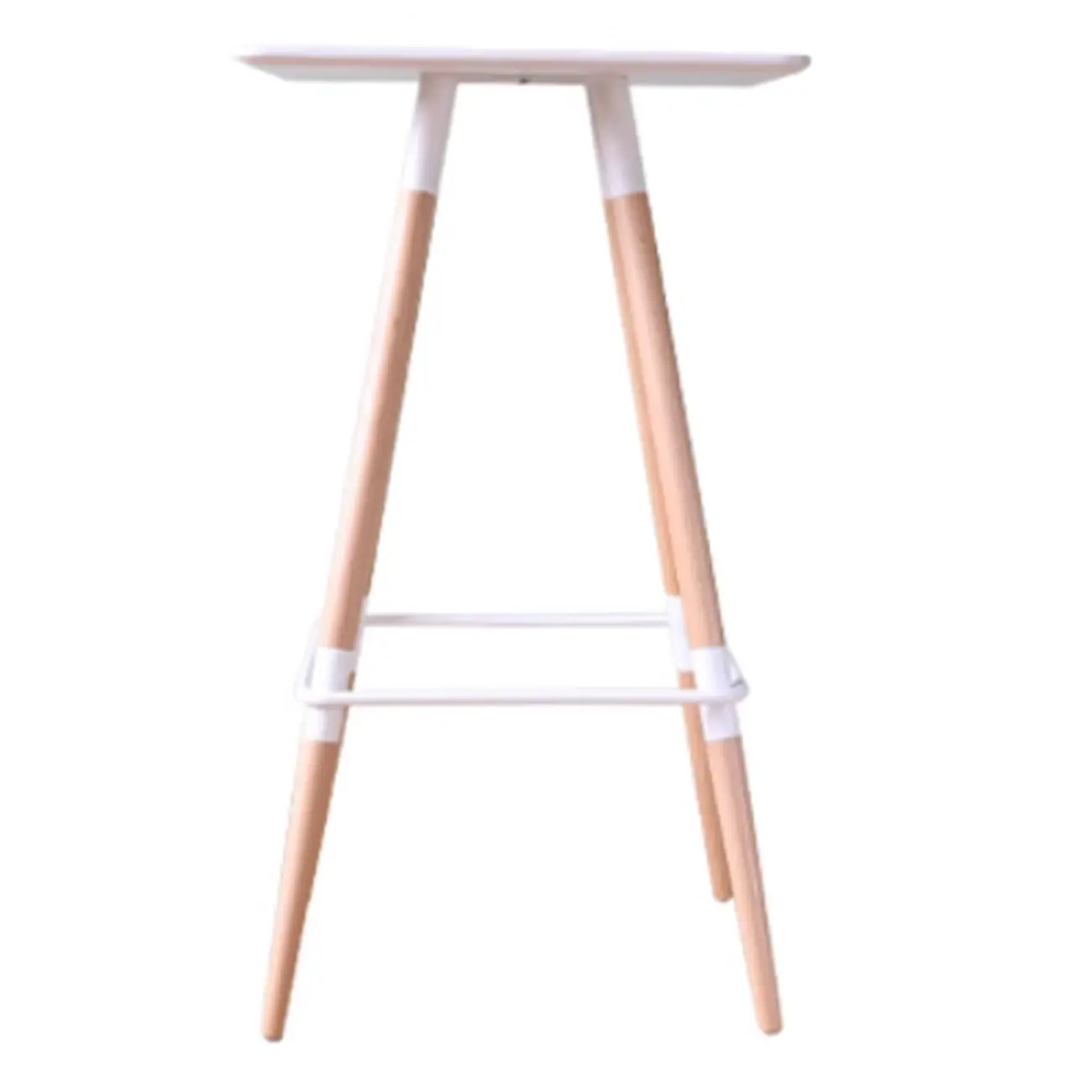 Modern Red Wooden Square Pub Tables Image - 9 | homeyfad