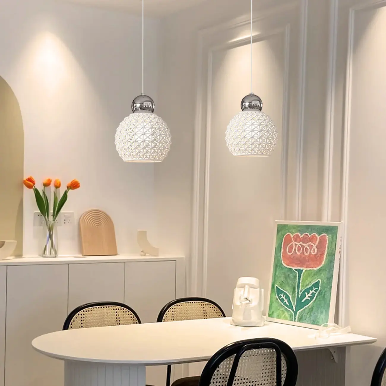 Ceramic Shade Pendant Light for Modern Dining Room Image - 1 | homeyfad