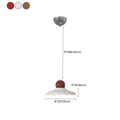 Ceramic Shade Pendant Light for Modern Dining Room #size