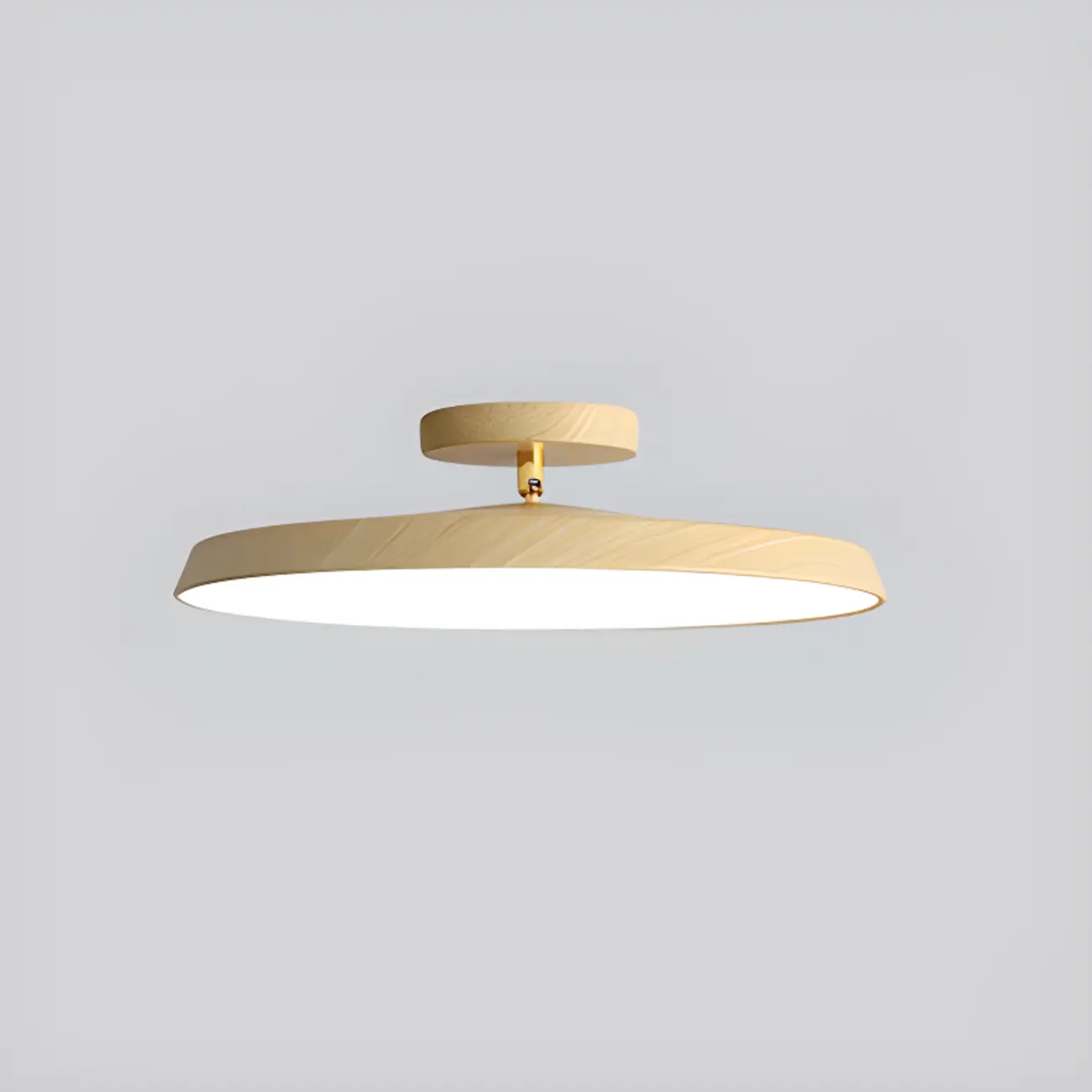 Modern Round Semi Flush Ceiling Light 3-Gear Dimming  Image - 6 | homeyfad