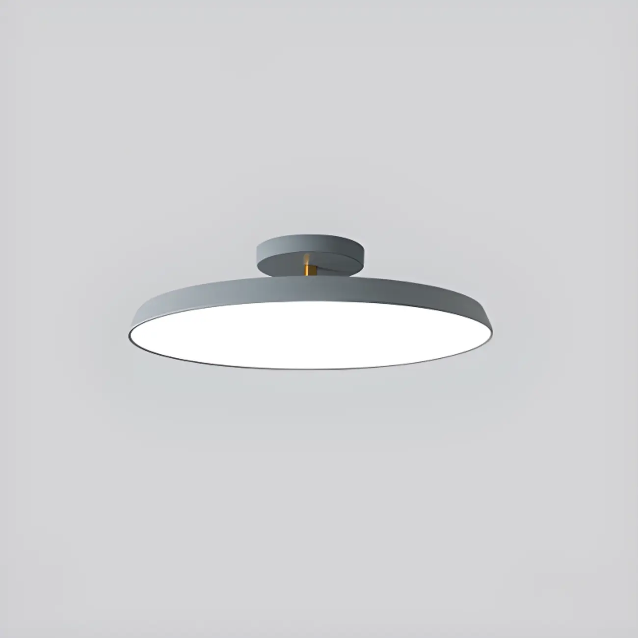 Modern Round Semi Flush Ceiling Light 3-Gear Dimming  Image - 10 | homeyfad