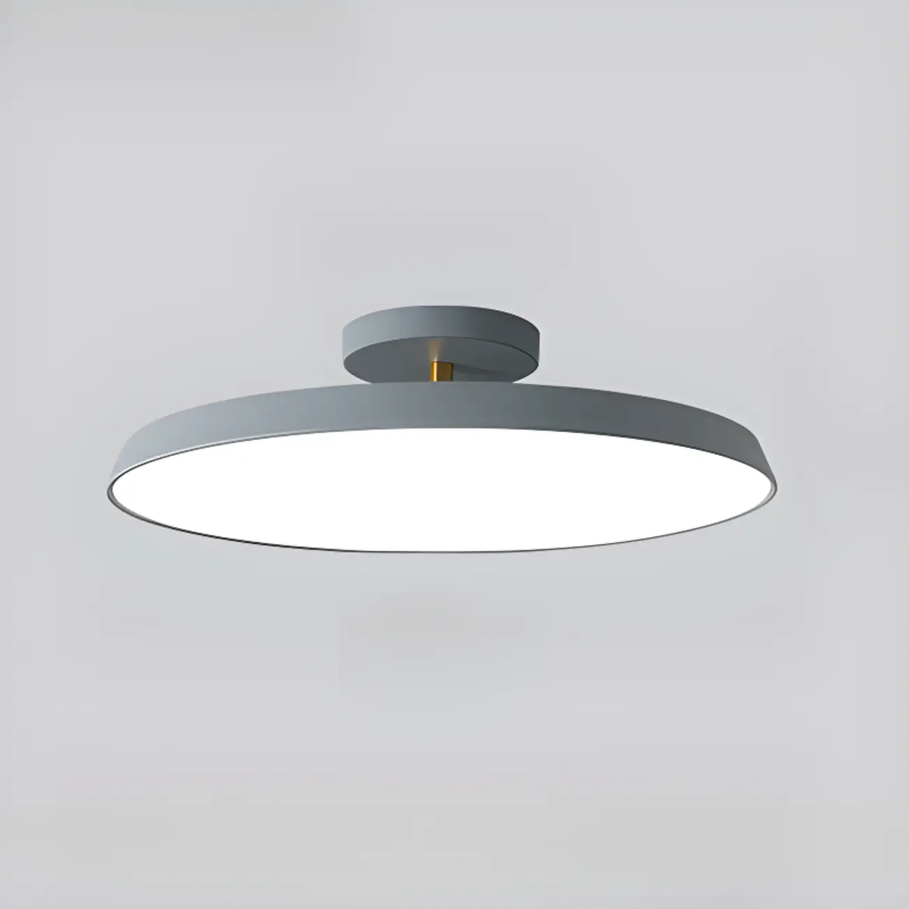 Modern Round Semi Flush Ceiling Light 3-Gear Dimming  Image - 12 | homeyfad