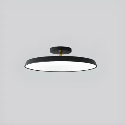 Modern Round Semi Flush Ceiling Light 3-Gear Dimming  Image - 15