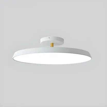 Modern Round Semi Flush Ceiling Light 3-Gear Dimming  Image - 19
