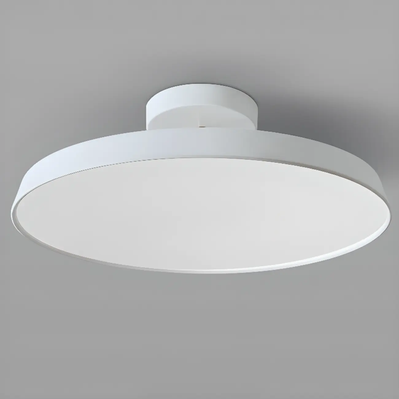 Modern Round Semi Flush Ceiling Light 3-Gear Dimming  Image - 20 | homeyfad