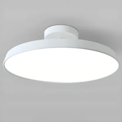Modern Round Semi Flush Ceiling Light 3-Gear Dimming  Image - 22