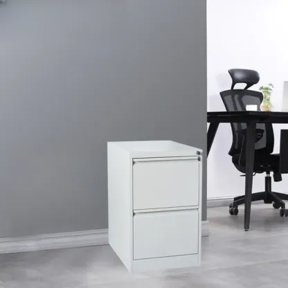 Modern Metal Vertical Filing Cabinet with Key Lock for Office Image - 7