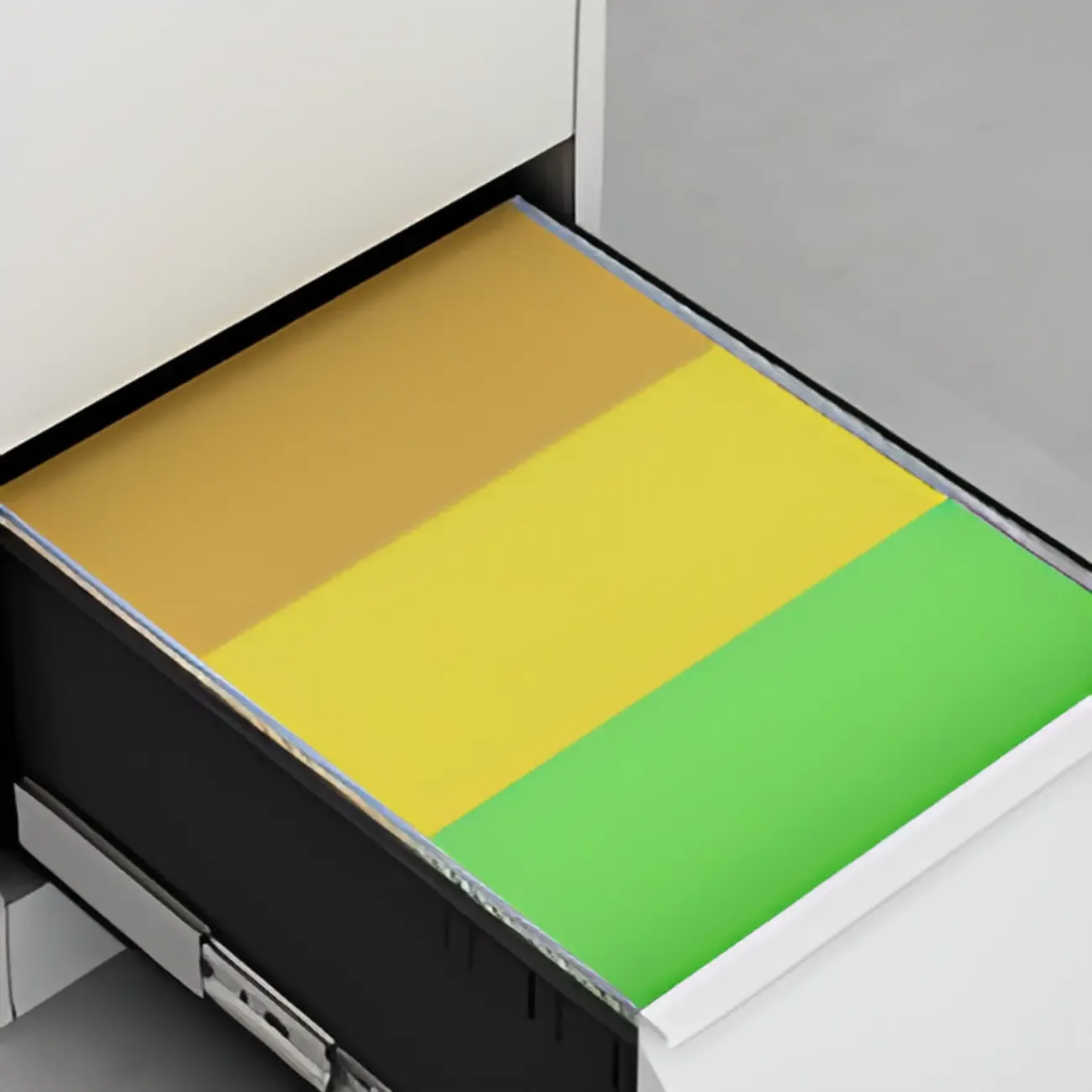 Modern Metal Vertical Filing Cabinet with Key Lock for Office Image - 19