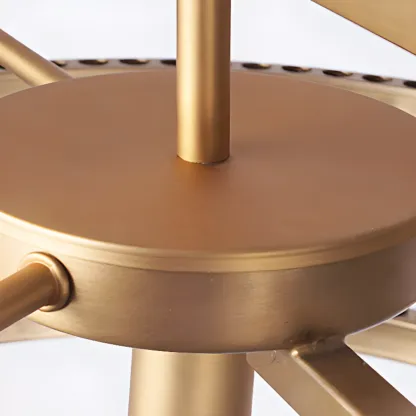 Glamorous Circle 2 Tiers Crystal Chandelier Image - 8