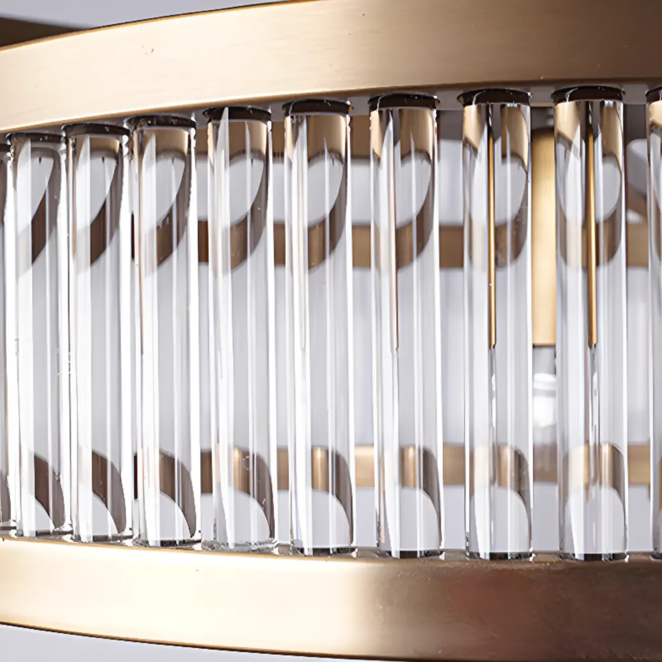 Glamorous Circle 2 Tiers Crystal Chandelier Image - 6