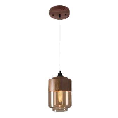 Modern Industrial Glass Pendant Light for Kitchen or Dining Image - 5