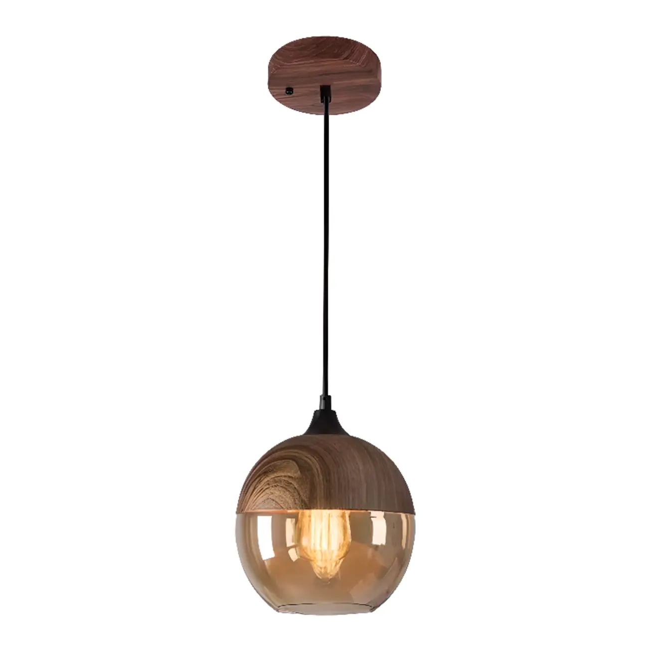 Modern Industrial Glass Pendant Light for Kitchen or Dining Image - 6 | homeyfad