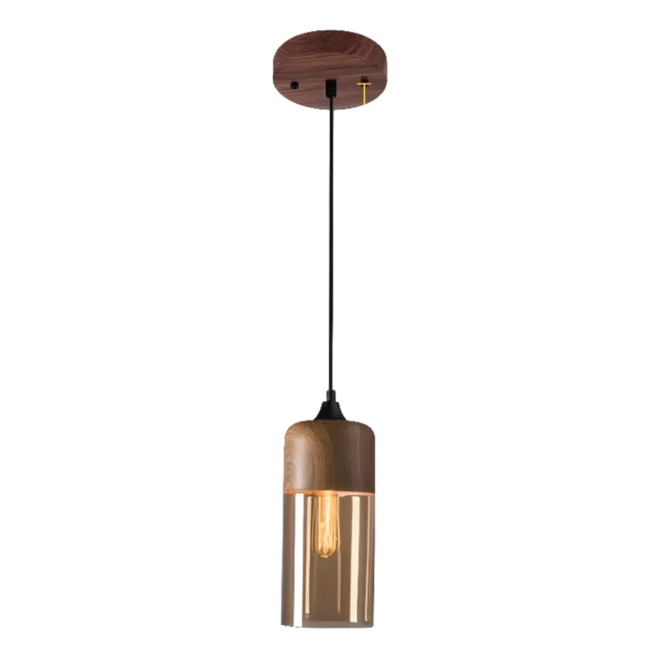 Modern Industrial Glass Pendant Light for Kitchen or Dining Image - 7