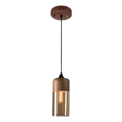 Modern Industrial Glass Pendant Light for Kitchen or Dining Image - 7