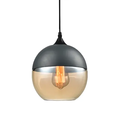 Modern Industrial Glass Pendant Light for Kitchen or Dining Image - 10