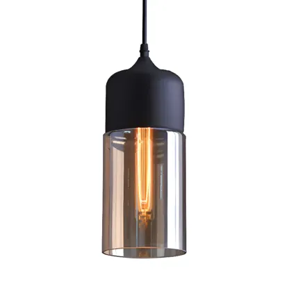 Modern Industrial Glass Pendant Light for Kitchen or Dining Image - 11