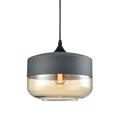 Modern Industrial Glass Pendant Light for Kitchen or Dining Image - 12