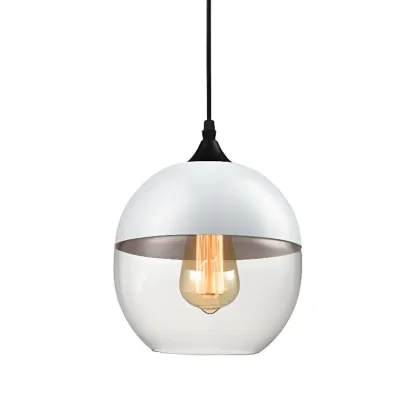Modern Industrial Glass Pendant Light for Kitchen or Dining Image - 14