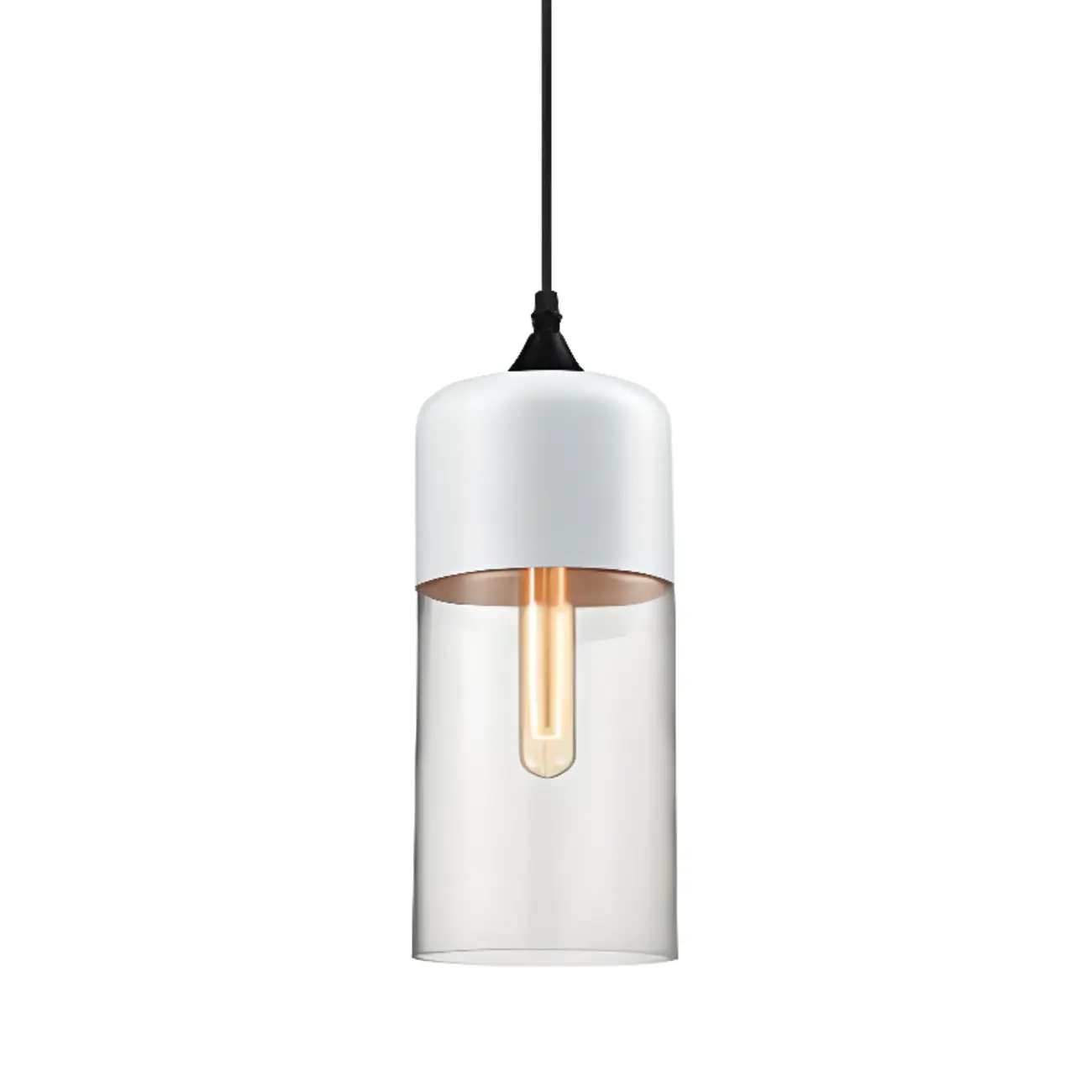 Modern Industrial Glass Pendant Light for Kitchen or Dining Image - 15 | homeyfad