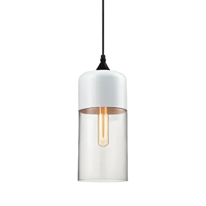 Modern Industrial Glass Pendant Light for Kitchen or Dining Image - 15