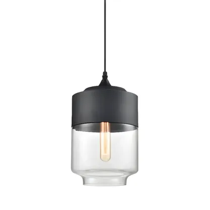 Modern Industrial Glass Pendant Light for Kitchen or Dining Image - 17