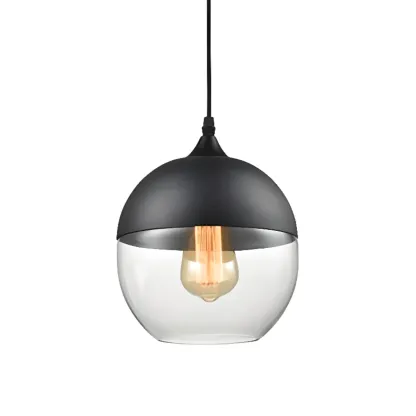 Modern Industrial Glass Pendant Light for Kitchen or Dining Image - 18