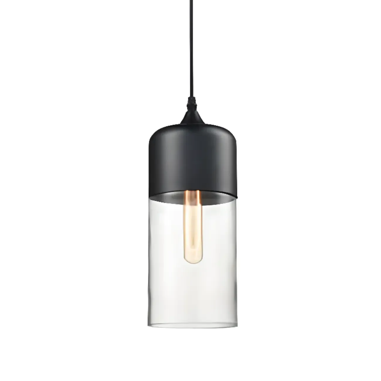 Modern Industrial Glass Pendant Light for Kitchen or Dining Image - 19