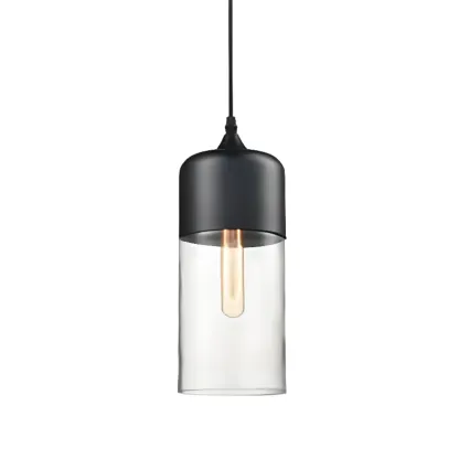 Modern Industrial Glass Pendant Light for Kitchen or Dining Image - 19