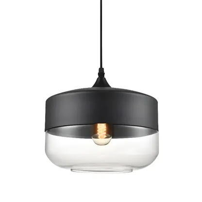 Modern Industrial Glass Pendant Light for Kitchen or Dining Image - 20