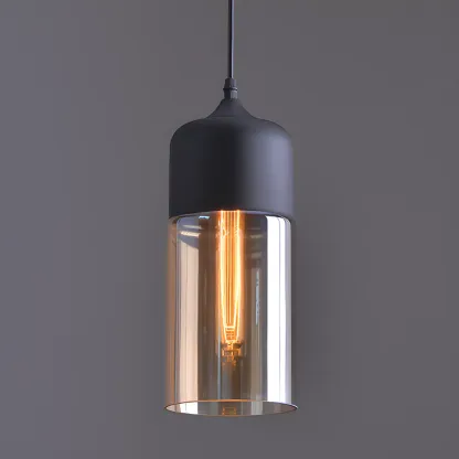 Modern Industrial Glass Pendant Light for Kitchen or Dining Image - 22