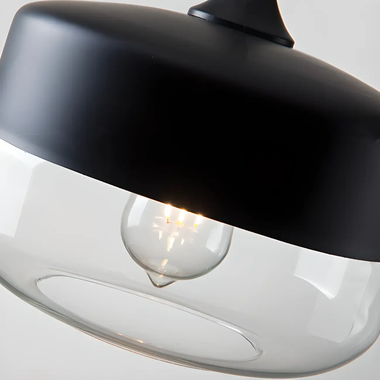 Modern Industrial Glass Pendant Light for Kitchen or Dining Image - 27