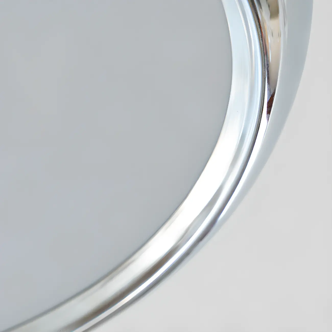 Modern Silver Round Semi Flush Ceiling Light Image - 7 | homeyfad