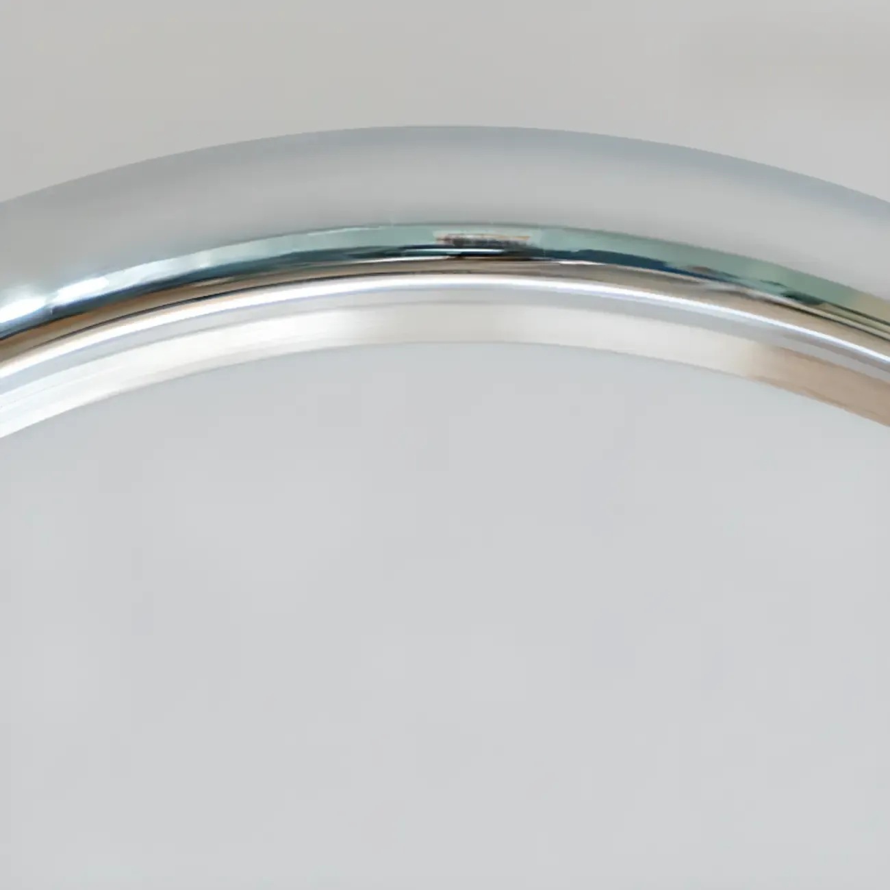 Modern Silver Round Semi Flush Ceiling Light Image - 8