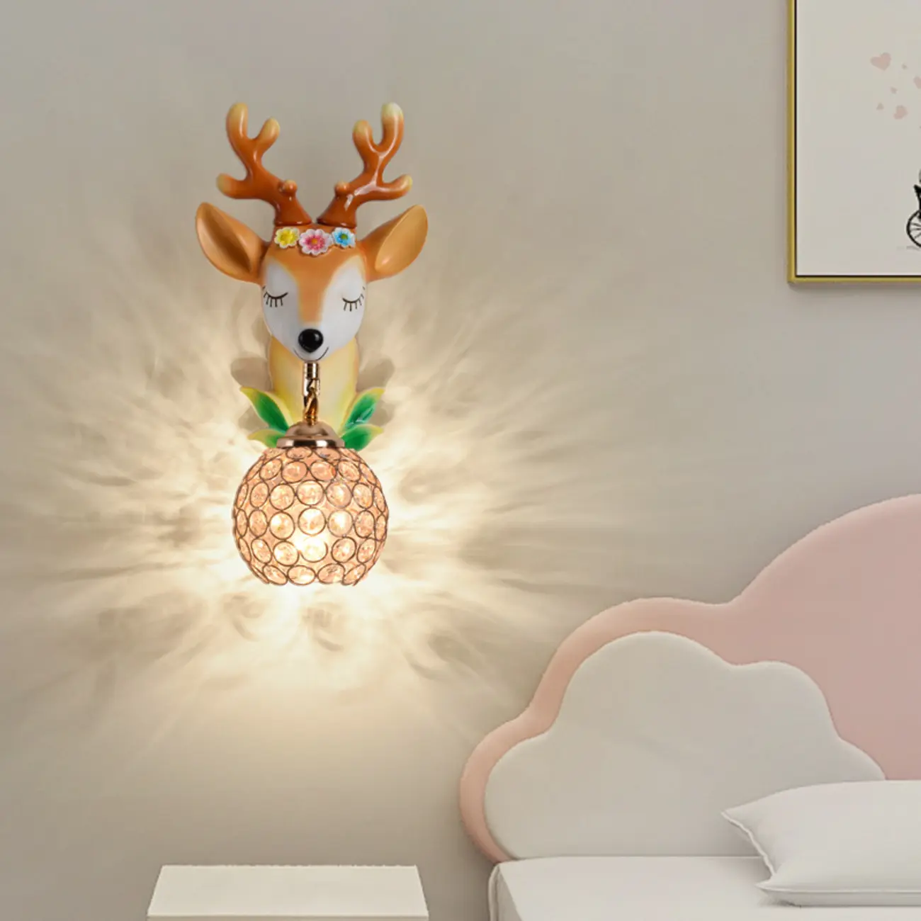 Modern Unicorn Resin Wall Light for Kids Room Image - 4 | homeyfad