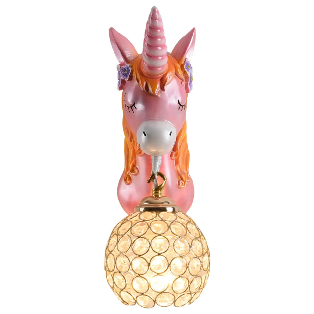 Modern Unicorn Resin Wall Light for Kids Room Image - 13 | homeyfad