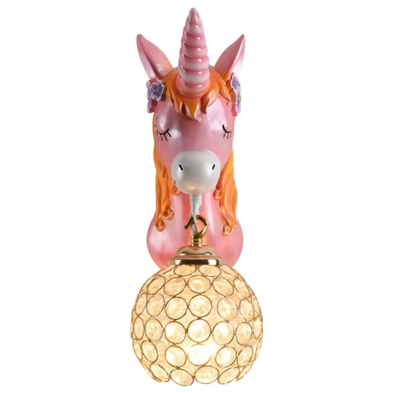 Modern Unicorn Resin Wall Light for Kids Room Image - 13