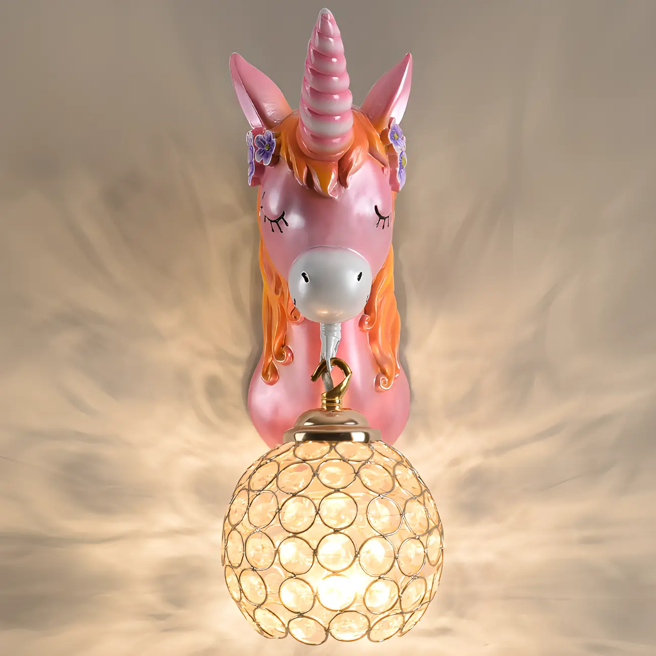 Modern Unicorn Resin Wall Light for Kids Room Image - 6 | homeyfad