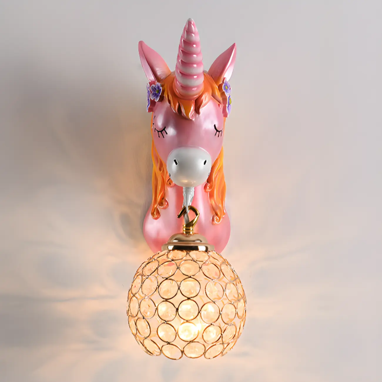 Modern Unicorn Resin Wall Light for Kids Room Image - 12 | homeyfad
