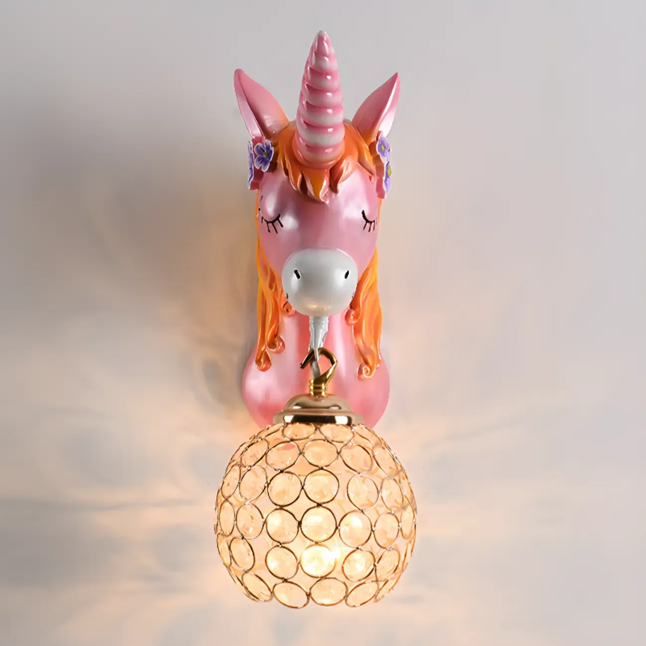 Modern Unicorn Resin Wall Light for Kids Room Image - 12