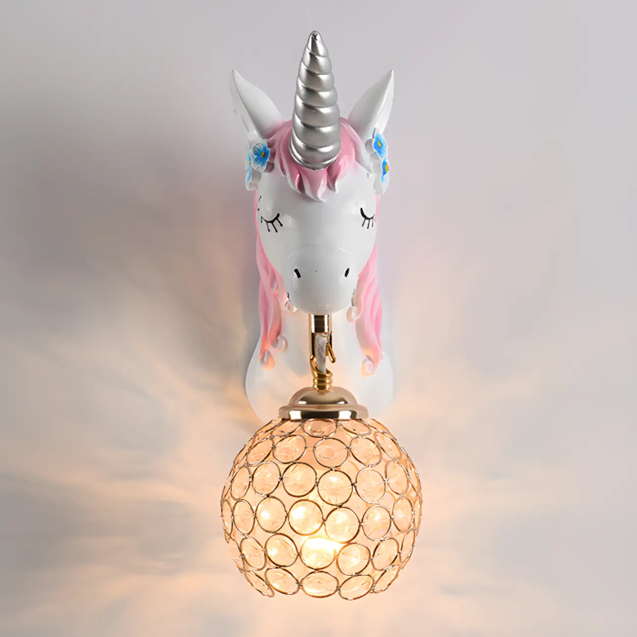 Modern Unicorn Resin Wall Light for Kids Room Image - 15 | homeyfad