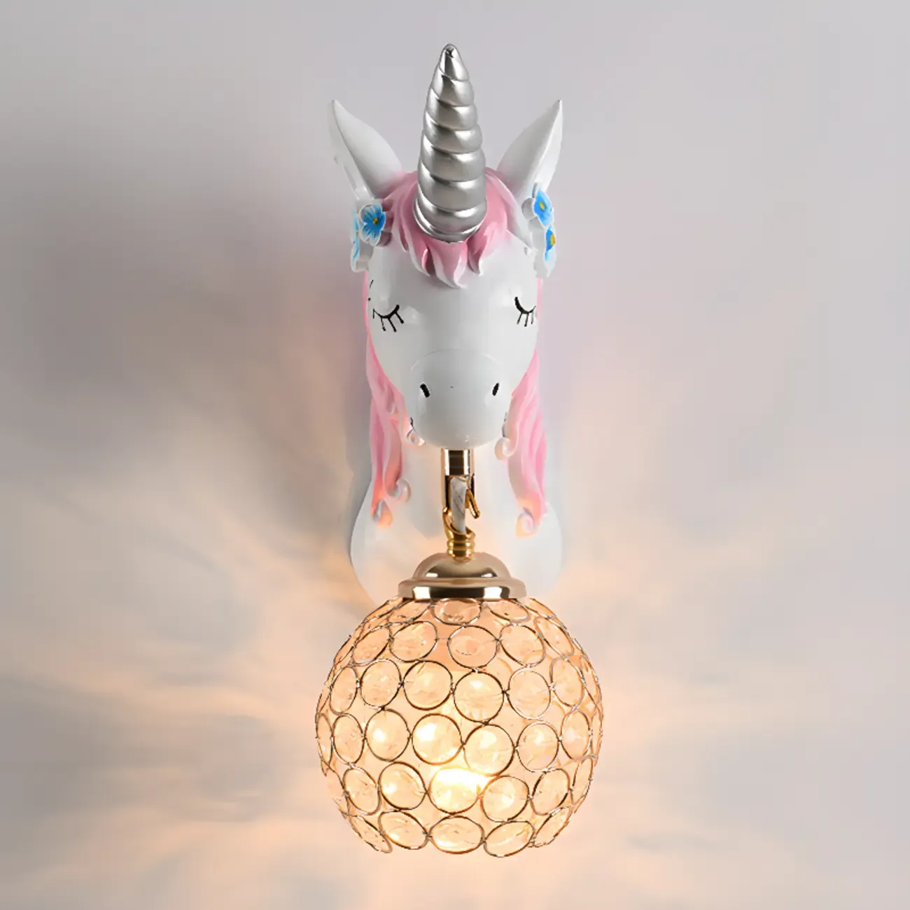 Modern Unicorn Resin Wall Light for Kids Room Image - 15