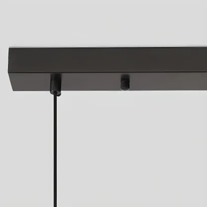 Modern Black Cone Glass Adjustable Island Light for Kitchen Area Image - 20