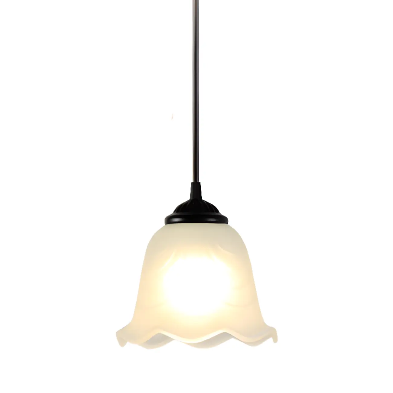 Modern Glass Island Pendant Light with Iron, 3-Lights Image - 8 | homeyfad